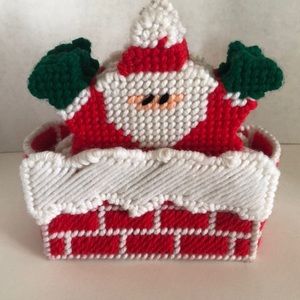 Vintage handmade Santa coasters